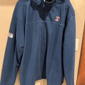 Blue Full-Zip Fleece Jacket with Mickey Mouse and Walt Disney World Logo
